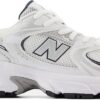 New Balance 530 Baskets mode garçon blanc bleu GR530SB1-1