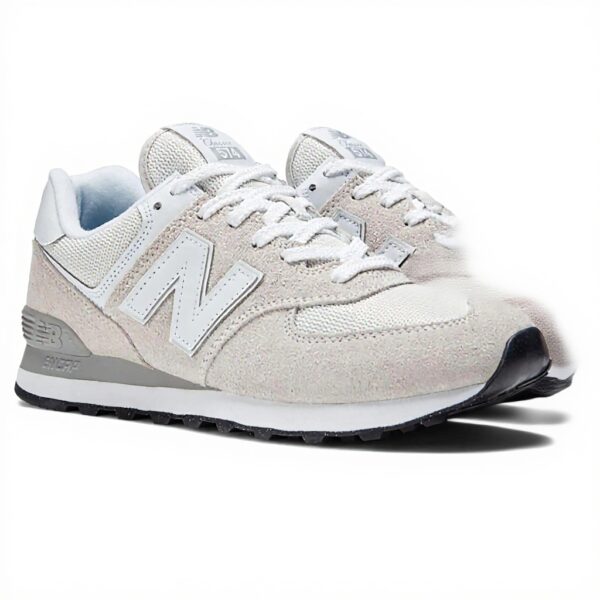 New Balance 574 Sneakers Homme Blanc Confort Respirant