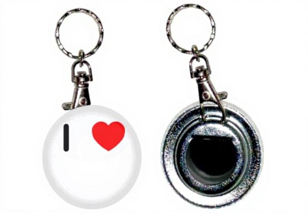 Porte-clés I Love Birmingham avec décapsuleur BadgeBeast