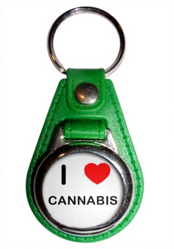 Porte-clés I Love Cannabis BadgeBeast couleur choix