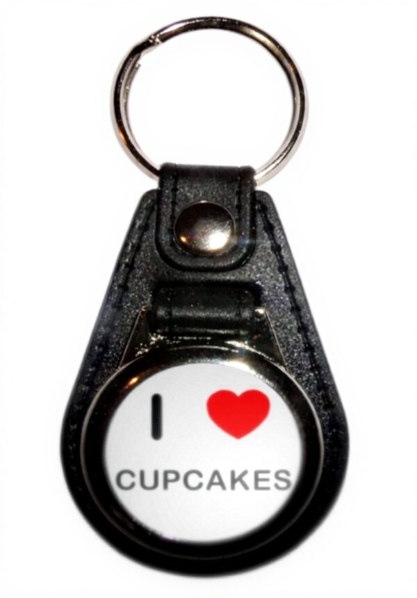 Porte-clés médaillon I Love Cupcakes BadgeBeast couleurs