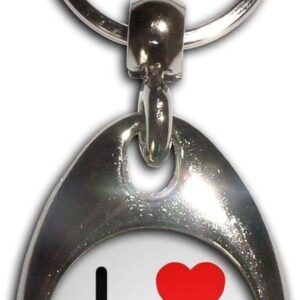 BadgeBeast I love Gays porte-clés chrome larme double face-0