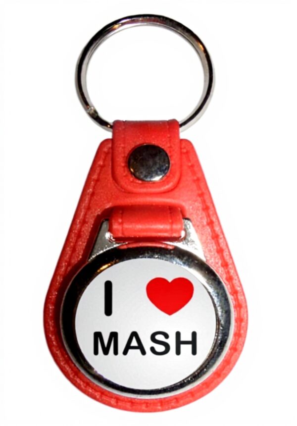 Porte-clés I Love Mash BadgeBeast.co.uk médaillon plastique